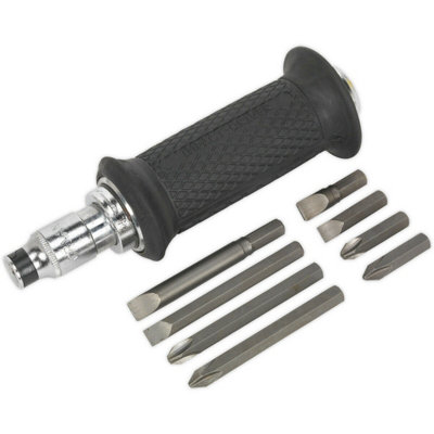 10-Piece Handheld Impact Driver Set with Knuckle Guard for Easy Screw Removal