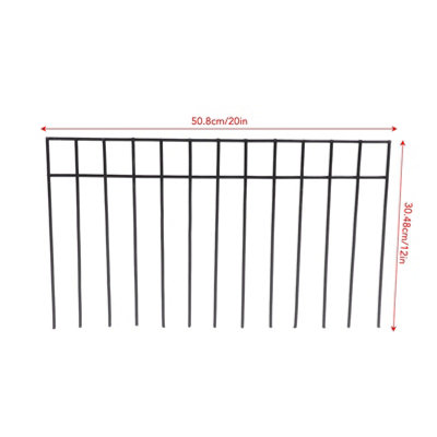 10-Piece No-Dig Animal Barrier Fence - Rust-Proof Alloy Steel Garden ...