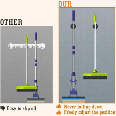 Home-t Mop And Broom Holder Wall Mount Garden Tool Storage Tool Rack...