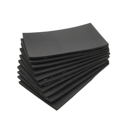 10 Sheers 15 mm Heat Sound Deadening Insulation Mat Self Adhesive Car Auto Exhaust Muffler Hood Door Waterproof Deadener Pad