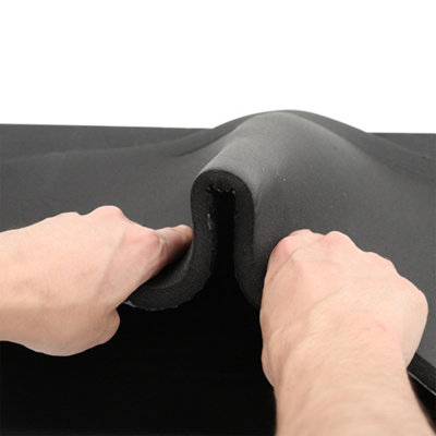10 Sheers 15 mm Heat Sound Deadening Insulation Mat Self Adhesive Car Auto Exhaust Muffler Hood Door Waterproof Deadener Pad - 3