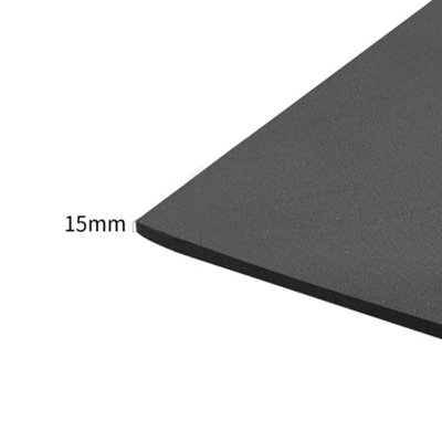 10 Sheers 15 mm Heat Sound Deadening Insulation Mat Self Adhesive Car Auto Exhaust Muffler Hood Door Waterproof Deadener Pad - 5