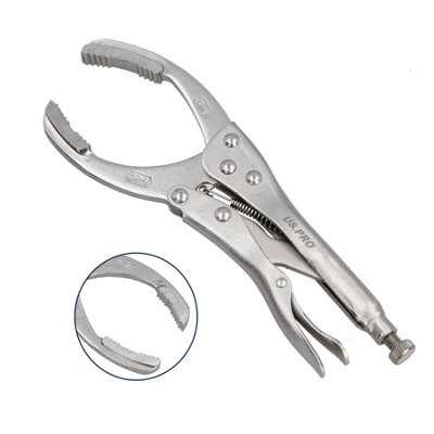 10" Straight Jaw Oil Filter Pipe Locking Pliers Remover Installer 45-100mm