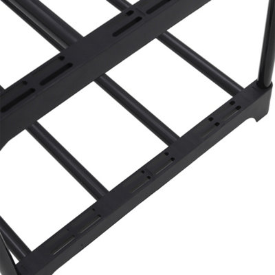 10 Tier Black Metal Shoe Rack Shoe Storage Organizer Shoe Shelf - 6