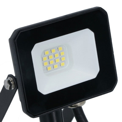 10 Watt LED Mini Floodlight Garden Lighting 800 Lumens IP65 + Motion Sensor