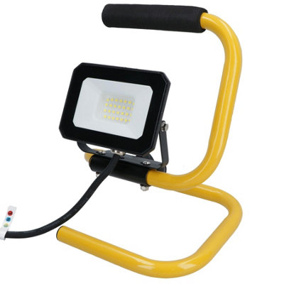 10 Watt LED Work Light Floodlight Garage Workshop 800 Lumens + Stand UK ...