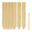 10 Wooden Bamboo Plant Labels With Pencil Garden Pot Markers 10cm