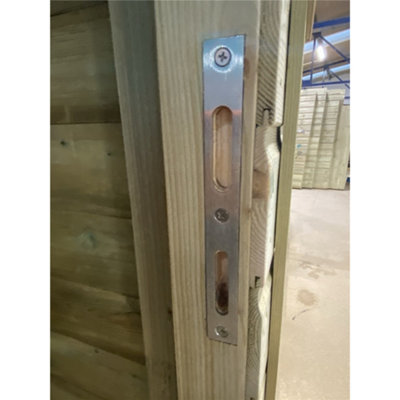 10 x 10 COMBI Pressure Treated T&G Pent Summerhouse + Side Garden Shed +  Lock & Key (10' x 10') / (10ft x 10ft) (10x10) - 8
