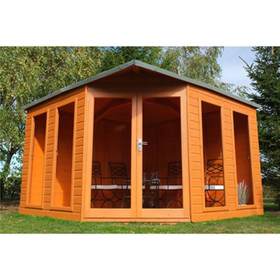 10 x 10 Corner Wooden Summerhouse
