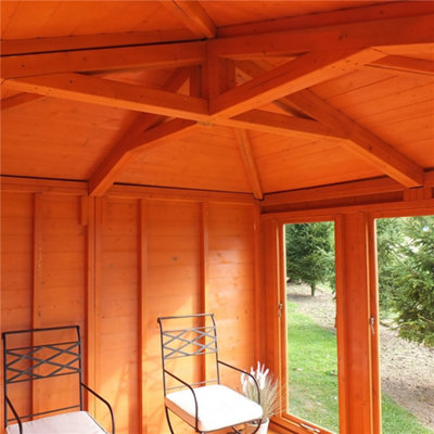 10 x 10 Corner Wooden Summerhouse - 3