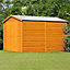 10 x 10 Windowless Dip Treated Overlap Apex Wooden Garden Shed with Double Doors