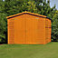 10 x 10 Windowless Dip Treated Overlap Apex Wooden Garden Shed with Double Doors