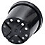 10 x 10L Round Black Plant Pots For Growing Garden Plant & Herb Outdoor Growers