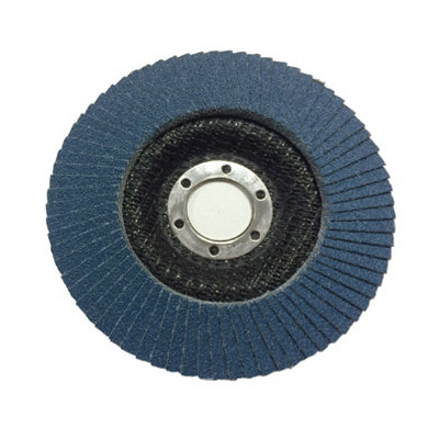 10 x 115mm Flap Disc 80 Grit Angle Grinder Sanding Zirconium Oxide
