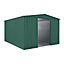 10 x 12 Apex Metal Garden Shed - Heritage Green (10ft x 12ft / 10' x 12' / 3.1m x 3.7m)