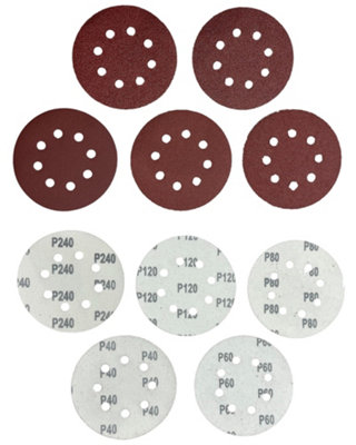 STUHAD 165pcs Orbital Sander Sandpaper Sanding Discs 5 Inch 8 Hole 40