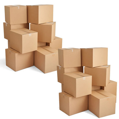 10 x 12x9x9" Strong Single Wall Cardboard Shipping Storage Packing Boxes - 3