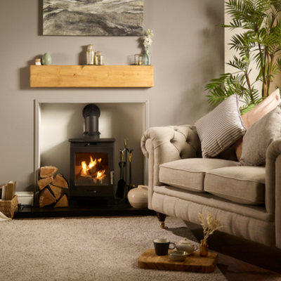 10 x 15 Fireplace Mantel Beam - Lightweight Beam - Can be used on Plasterboard Walls - 100cm (L)