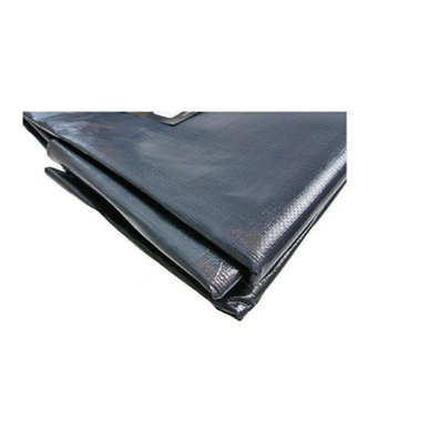 10 x 15 m Tarpaulin Cover - Grey 200GSM - Waterproof - 4