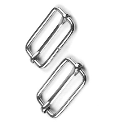 10 x 16 mm 3 Bar / Tri Glide Sliders Buckles Fasteners Backpack, for Webbing Strap, Bag, Accessories, Metal, Silver