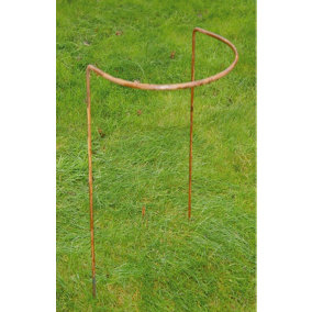10 x 20 Inches Border Support Rust (Pack of 4) - Steel - L17.7 x W25.4 x H50.8 cm - Bare Metal/Ready to Rust