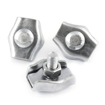 10 x 3 mm Simplex Rope Clip Clamp Fixing Loose Ends of Wire - 3