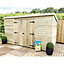 10 x 3 WINDOWLESS Garden Shed Pressure Treated T&G PENT Wooden Garden Shed + Double Doors Centre (10' x 3' / 10ft x 3ft) (10x3)