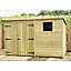 10 x 4 Garden Shed Pressure Treated T&G PENT Wooden Garden Shed - 1 Window + Double Doors (10' x 4' / 10ft x 4ft) (10x4)