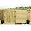 10 x 4 WINDOWLESS Garden Shed Pressure Treated T&G PENT Wooden Garden Shed + Double Doors (10' x 4' / 10ft x 4ft) (10x4)
