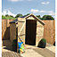 10 x 4 WINDOWLESS Garden Shed Pressure Treated T&G Single Door Apex Wooden Shed (10' x 4') / (10ft x 4ft) (10x4)