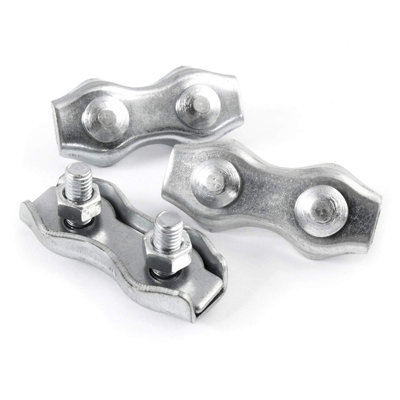 10 x 5 mm Duplex Rope Clip Clamp Fixing Loose Ends of Wire, Jute and ...