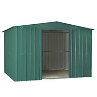 10 x 6 Apex Metal Garden Shed - Heritage Green (10ft x 6ft / 10' x 6' / 3.1m x 1.8m)