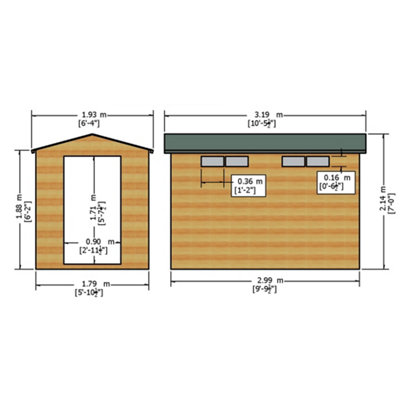 10 x 6 Apex Tongue and Groove Security - 9