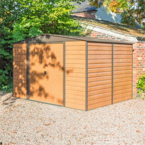 10 x 6 Deluxe Woodvale Metal Shed (Including Floor)