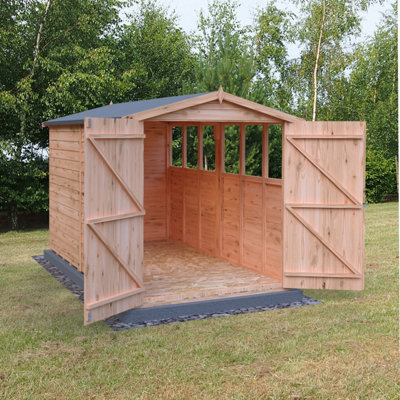 10 x 6 Feet Overlap DD Garden Shed - Dip Treated - 5