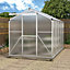 10 x 6 ft Aluminium Hobby Greenhouse with Base and Window Opening