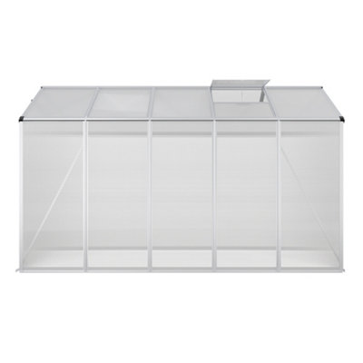 10 x 6 ft Polycarbonate Greenhouse Aluminium Frame Garden Green House - 6