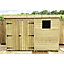 10 x 6 Garden Shed Pressure Treated T&G PENT Wooden Garden Shed - 1 Window + Double Doors (10' x 6' / 10ft x 6ft) (10x6)