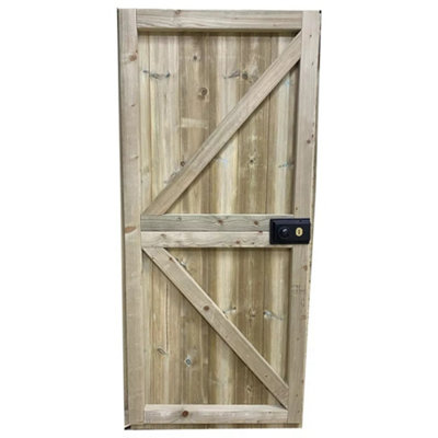 10 x 6 Pressure Treated Wooden T&G Pent Potting Greenhouse + Bench (10' x 6' / 10ft x 6ft) - 6