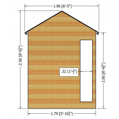 10 x 6 Reverse Wooden Summerhouse  with Bifold Doors - 3
