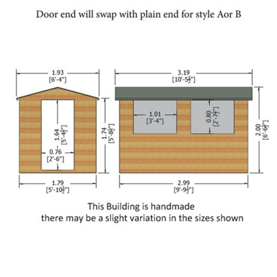 10 x 6 Tongue and Groove Apex Workshop - 6