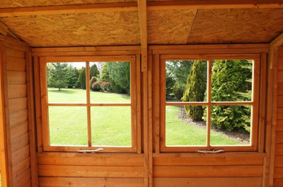 10 x 7 Feet Overlap Double Door Garden Shed - Dip Treated - 4