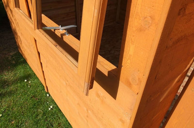 10 x 7 Feet Overlap Double Door Garden Shed - Dip Treated - 5