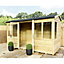 10 x 7  REVERSE Pressure Treated T&G Apex Wooden Summerhouse + Long Windows + Double Doors (10' x 7' /  (10ft x 7ft) (10x7)