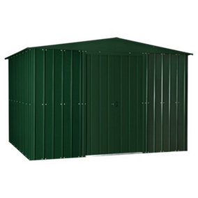 10 x 8 Apex Metal Garden Shed - Heritage Green (10ft x 8ft / 10' x 8' / 3.1m x 2.5m)
