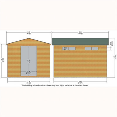 10 x 8 Apex Tongue and Groove Security - 8