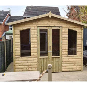 10 X 8 Chatsworth Summerhouse - Timber - 305x240x244 Garden Furniture