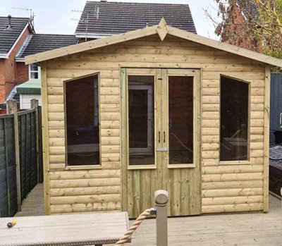 10 X 8 Chatsworth Summerhouse - Timber - L244 x W305 x H240 cm