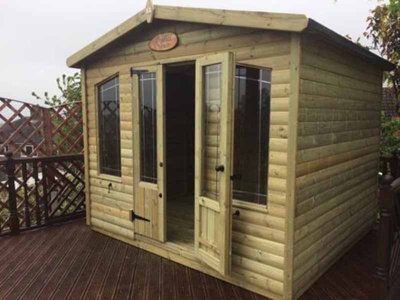 10 X 8 Chatsworth Summerhouse - Timber - L244 x W305 x H240 cm - Garden Furniture - 3
