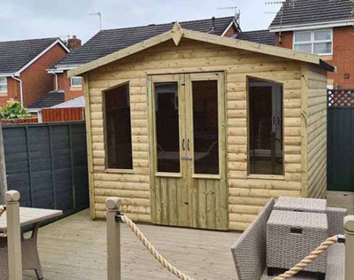 10 X 8 Chatsworth Summerhouse - Timber - L244 x W305 x H240 cm - Garden Furniture - 4